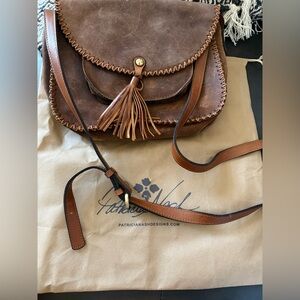 Patricia Nash Garment Washed Burnished Suede Beaumont Crossbody